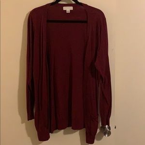 Burgundy Forever 21 Cardigan